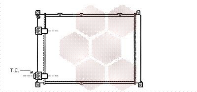 Engine radiator VAN WEZEL 43002140 VAN WEZEL 43002140 2000 RENAULT SAFRANE radiator replacement