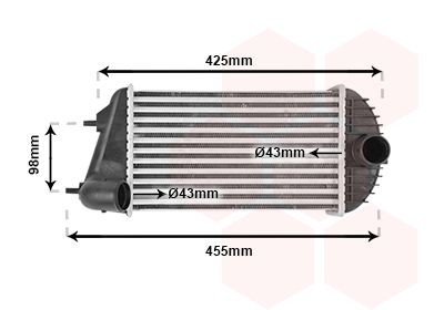 VAN WEZEL Intercooler 52004123 VAN WEZEL 52004123 originele Intercooler X-90 (EL) kosten