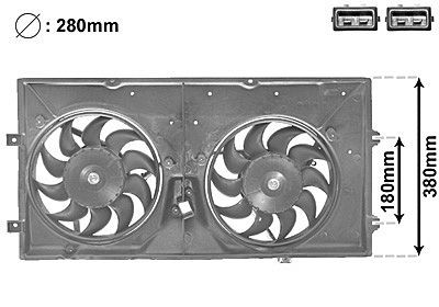 VAN WEZEL Kühlerlüfter 5874748 Lüfter Motorkühlung VAN WEZEL Isuzu GEMINI 5874748
