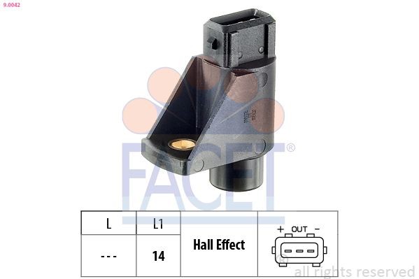FACET Nokkenassensor 9.0042 Nokkenassensor FACET KADETT 9.0042 goedkoop