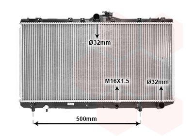 VAN WEZEL Engine radiator 53002181 VAN WEZEL 53002181 Toyota Corolla Compact E10 radiator cost