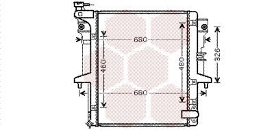 VAN WEZEL Engine radiator 32002202 MITSUBISHI PAJERO / SHOGUN SPORT VAN WEZEL radiator 32002202