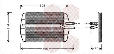 VAN WEZEL Kachelradiateur, interieurverwarming 18006216 VAN WEZEL 18006216 Kachelradiateur Land Rover FREELANDER originele