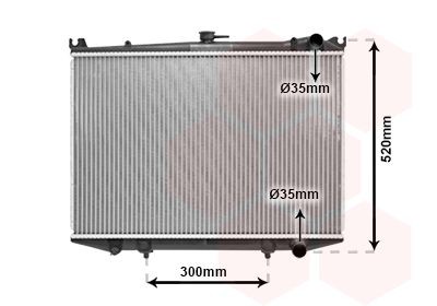 Jäähdytin, moottorin jäähdytys VAN WEZEL 13002064 NISSAN PICK UP 2006 Jäähdytin VAN WEZEL 13002064