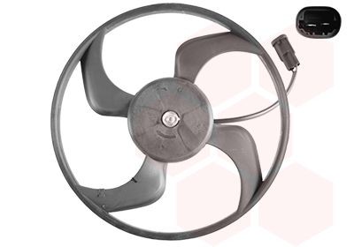 VAN WEZEL Ventilátor chladenia motora 4040746 4040746 Ventilátor chladiča VAN WEZEL PEUGEOT RIFTER