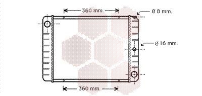 VAN WEZEL Radiateur 59002038 Volvo 480 E Radiateur van de motor VAN WEZEL 59002038