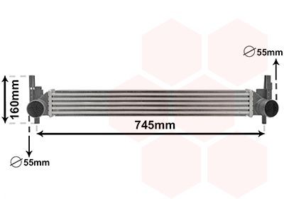 VAN WEZEL Ladeluftkühler 49004039 Ladeluftkühler VAN WEZEL Audi A7 49004039