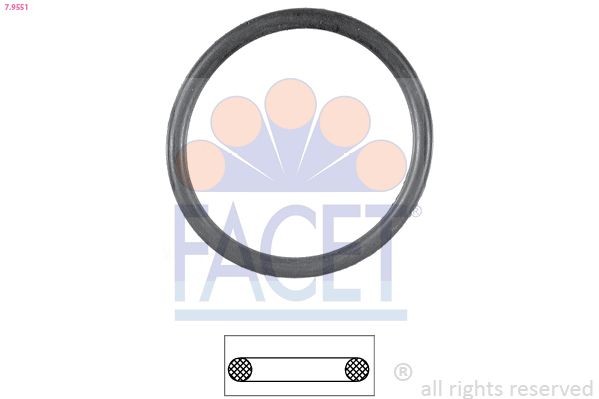 FACET Guarnizione, Termostato 7.9551 7.9551 costo Guarnizione termostato OPEL GRANDLAND X FACET