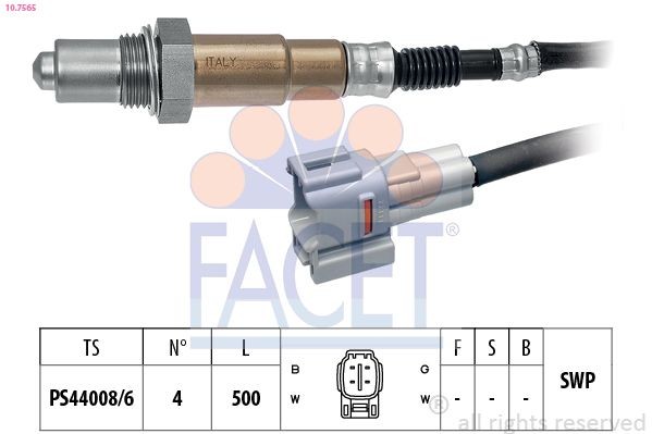 FACET Lambda zonde 10.7565 10.7565 Lambda zonde SUZUKI SX4 FACET