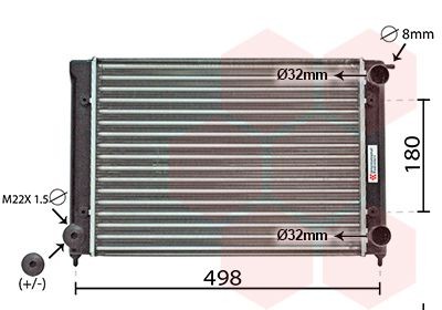 VAN WEZEL Radiatore motore 58002040 VAN WEZEL 58002040 Radiatore acqua VW Scirocco 2 originale prezzo