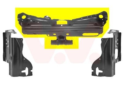 VAN WEZEL Front kledning 4371663 VAN WEZEL 4371663 Frontplate Renault Megane 2 billige