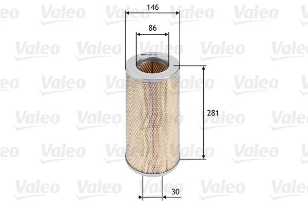 Luftfilter VALEO 585680 VALEO 585680 Luftfilter TOYOTA HIACE 2020