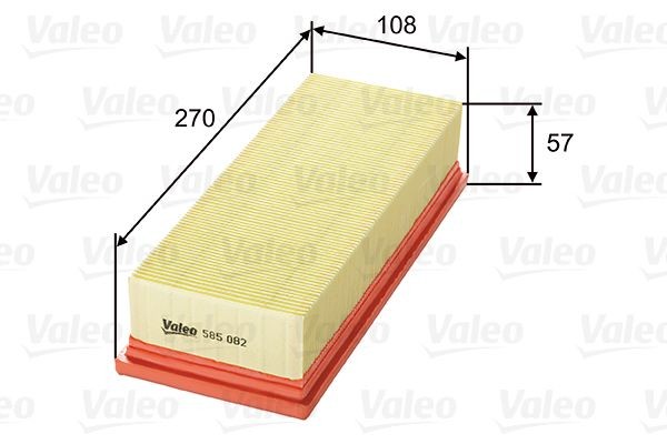VALEO Filtro de ar 585082 Filtro de ar VALEO S-MAX 585082 baratos