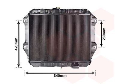VAN WEZEL Radiateur 11002027 VAN WEZEL 11002027 Radiateur CARBODIES FX Fairway Taxi Cab 2.7 TD 86 Pk 1990
