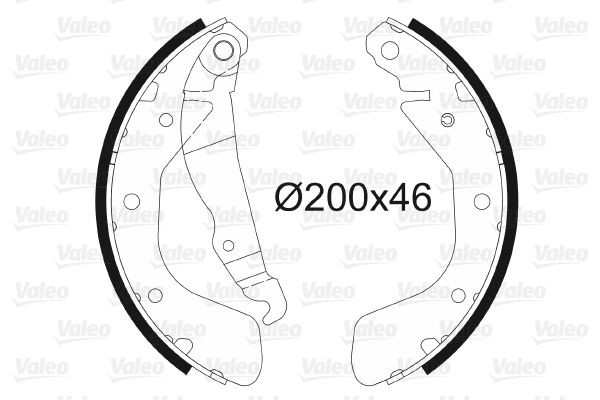 VALEO Bremsesko sett 562078 562078 Bremsesko sett MERCEDES-BENZ GLA VALEO