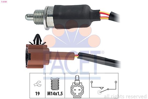 FACET Interruttore, Luce di retromarcia 7.6181 FACET 7.6181 Bulbo retromarcia Impreza III Sedan (GR) prezzo