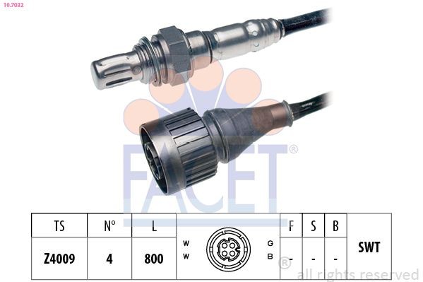 FACET Lambdasonde 10.7057 10.7057 NOx-Sensor MG MG 4 FACET kaufen