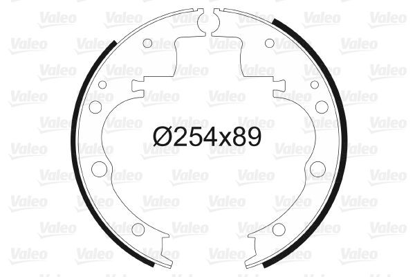 VALEO Bremžu loku komplekts 562594 Bremžu loku VALEO IVECO 562594