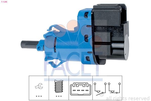 FACET Interruptor de luces freno 7.1245 Frenos FORD USA Explorer Mk6 (U625): Interruptor de luces freno FACET 7.1245