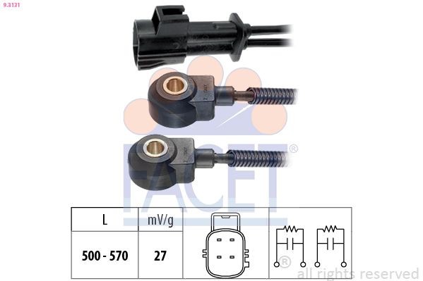 FACET Sensor de detonação 9.3131 Sensor de detonação FACET Subaru OUTBACK 9.3131