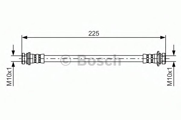 Bremseslange BOSCH 1 987 481 387 BOSCH 1 987 481 387: Bremseslange Chevy AVEO 2019
