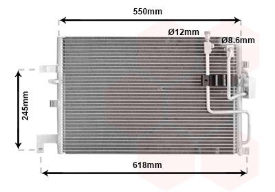 Condensor voor airco VAN WEZEL 47005048 VAN WEZEL 47005048: Condensator, airconditioning Saab 9-3 2000