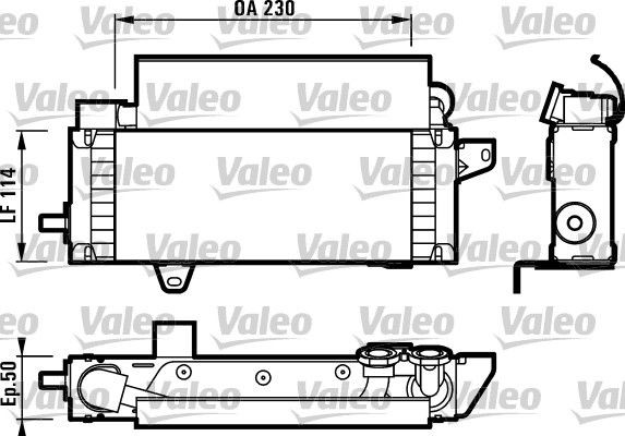 VALEO Eļļas radiators, Motoreļļa 817001 Eļļas radiators VALEO Renault SCÉNIC 817001