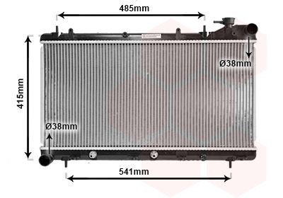 VAN WEZEL Radiateur 51002016 VAN WEZEL 51002016 Radiator Subaru Impreza GC goedkoop