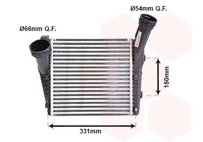 VAN WEZEL Intercooler 58004263 VAN WEZEL 58004263 Radiator intercooler VW Touareg 7p pris