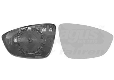 VAN WEZEL Spiegelglas, buitenspiegel 5849838 VAN WEZEL 5849838 Buitenspiegelglas Caddy Alltrack IV Van (SAA) prijs