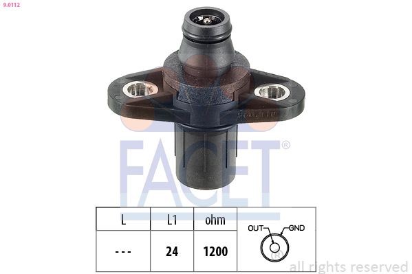 FACET Snímač polohy vačkového hriadeľa 9.0112 9.0112 Snímač vačkového hriadeľa MERCEDES-BENZ VARIO FACET