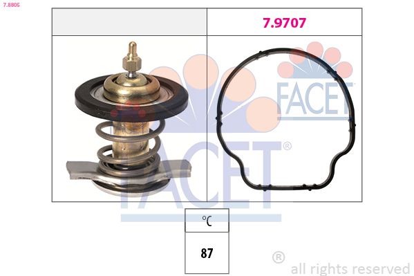 FACET Kühlwasserthermostat 7.8805 Thermostat FACET Tesla MODEL 3 7.8805