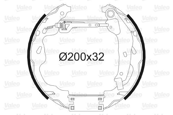 VALEO Trumbromssats 554859 554859 VALEO bromssats, trumbroms Opel ZAFIRA