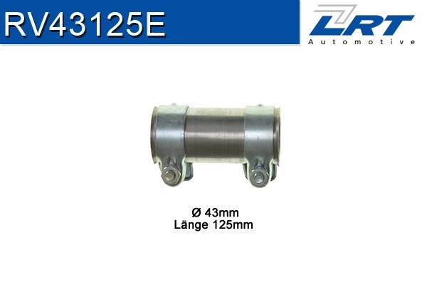 LRT Connettore tubi, Imp. gas scarico RV43125E RV43125E costo Fascetta scarico LRT Volkswagen TIGUAN