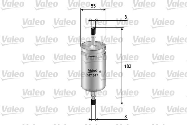 VALEO Brændstof-filter 587027 587027 Brændstoffilter VOLVO V40 Kombi VALEO