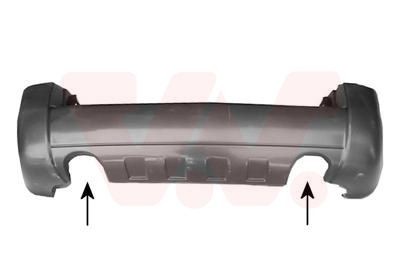 VAN WEZEL Aizmugurējais bamperis 8267544 VAN WEZEL 8267544 Buferis Hyundai Matrix fc cena