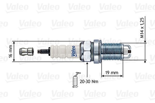 VALEO Bougie d'allumage 246852 Fiat 1000-Séries Bougie moteur VALEO 246852