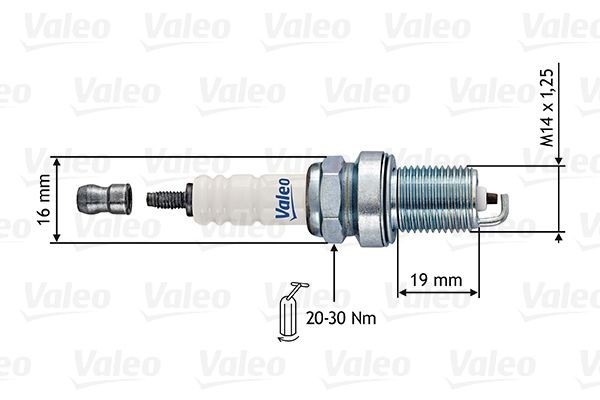 VALEO Aizdedzes svece 246877 Aizdedzes sveces VALEO V90 Universālis 246877 lēti