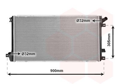 VAN WEZEL Radiateur du moteur 43002408 VAN WEZEL 43002408 Radiateur moteur Renault Master 2 Сamion à Plateau prix