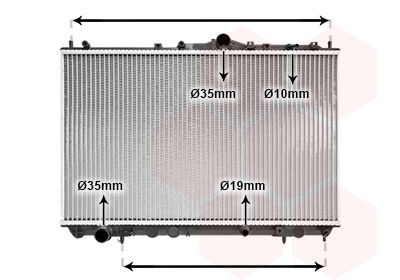 VAN WEZEL Radiateur 32002116 Volvo 480 E Radiator VAN WEZEL 32002116