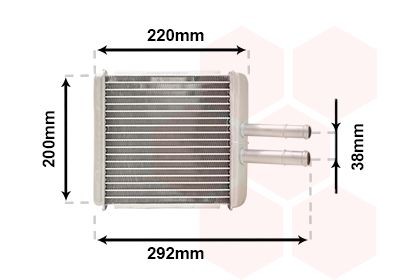 VAN WEZEL Scambiatore calore per riscaldamento abitacolo 81006027 VAN WEZEL 81006027 Scambiatore calore riscaldamento abitacolo Nexia N100 originale prezzo