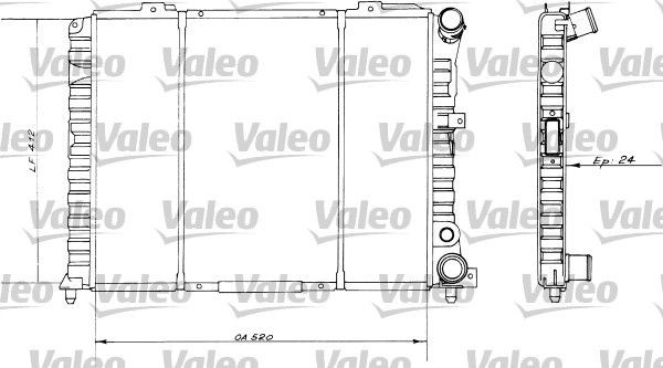 VALEO Radiateur 730514 Alfa Romeo 159 Radiateur van de motor VALEO 730514