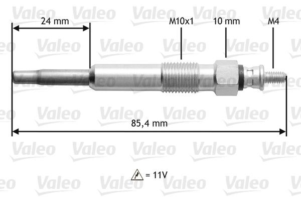 VALEO Glow plug 345105 Renault LAGUNA VALEO glow plugs 345105