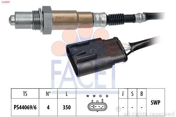 FACET Sonde lambda 10.8097 10.8097 Sonde lambda FACET ALFA ROMEO 145