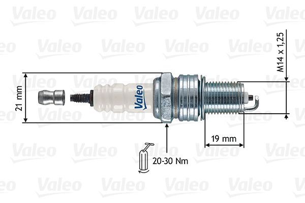 VALEO Vela de ignição 246909 Vela de ignição VALEO Toyota YARIS 246909