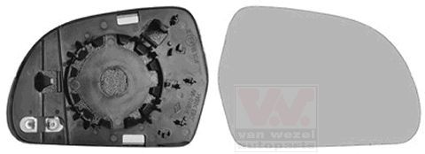 VAN WEZEL Spiegelglas, Außenspiegel 0327832 0327832 Spiegelglas VAN WEZEL AUDI Q2