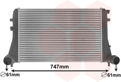 Intercooler VAN WEZEL 58004306 VAN WEZEL 58004306 Turbo intercooler Volkswagen TOURAN 2014