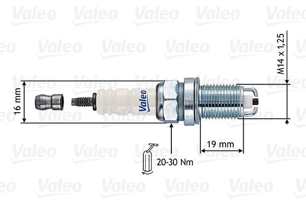 VALEO Tändstift 246869 246869 VALEO tändstiften LEXUS RX
