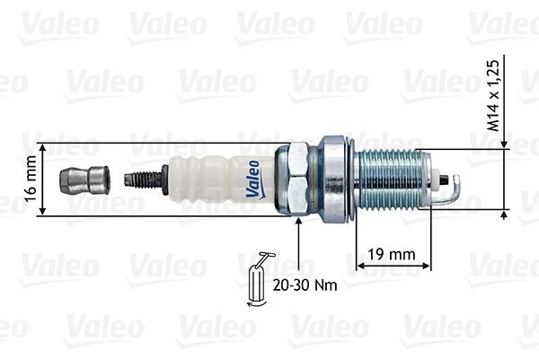 VALEO Tändstift 246872 246872 VALEO tändstiften SUBARU OUTBACK