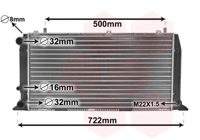 VAN WEZEL Radiators, Motora dzesēšanas sistēma 03002047 VAN WEZEL 03002047 Ūdens radiatori SsangYoung ACTYON orģinālās